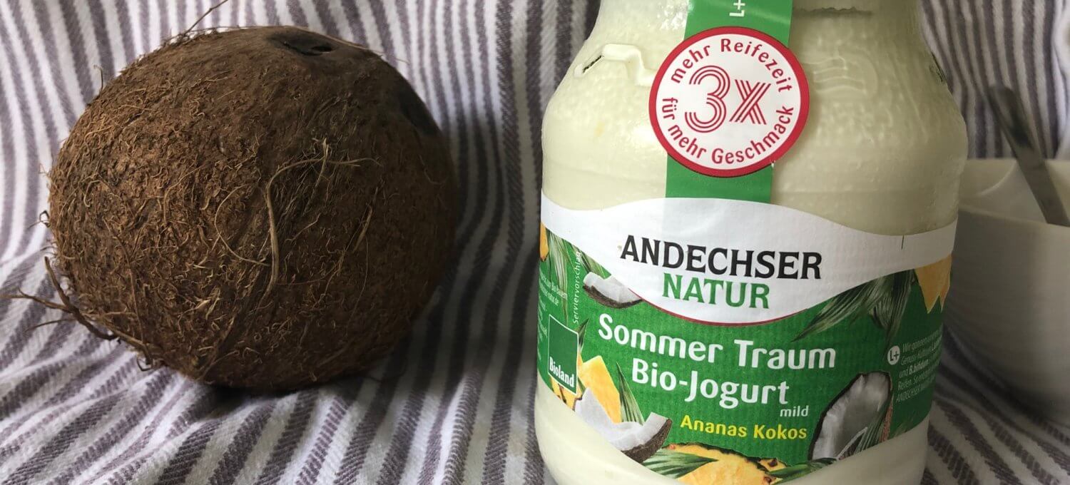 Andechser Natur - Bio-Joghurt Sommer Traum Ananas & Kokos